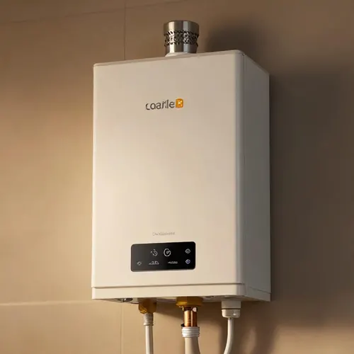 Aquecedor a gás instalado em parede